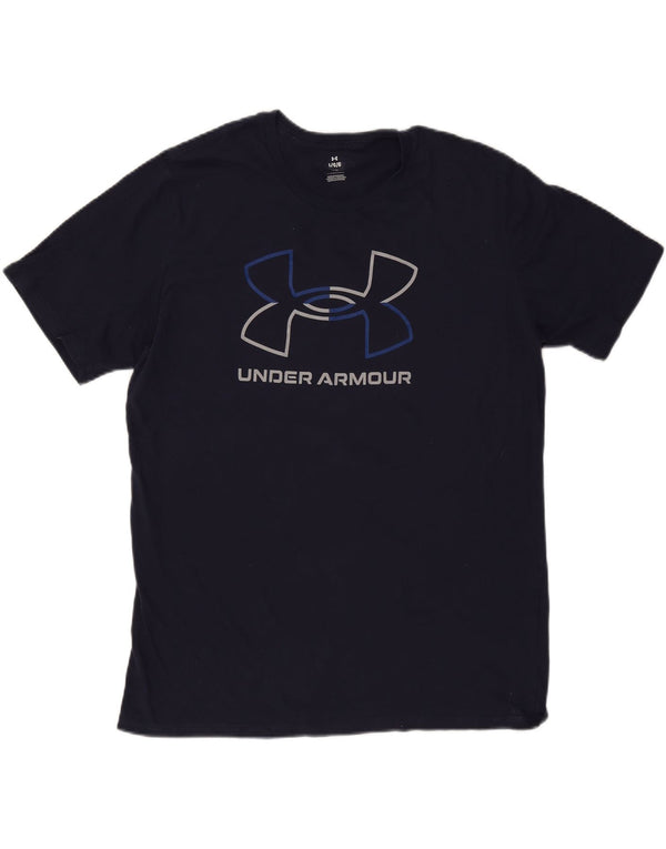 Camiseta gráfica masculina Under Armour grande azul marinho