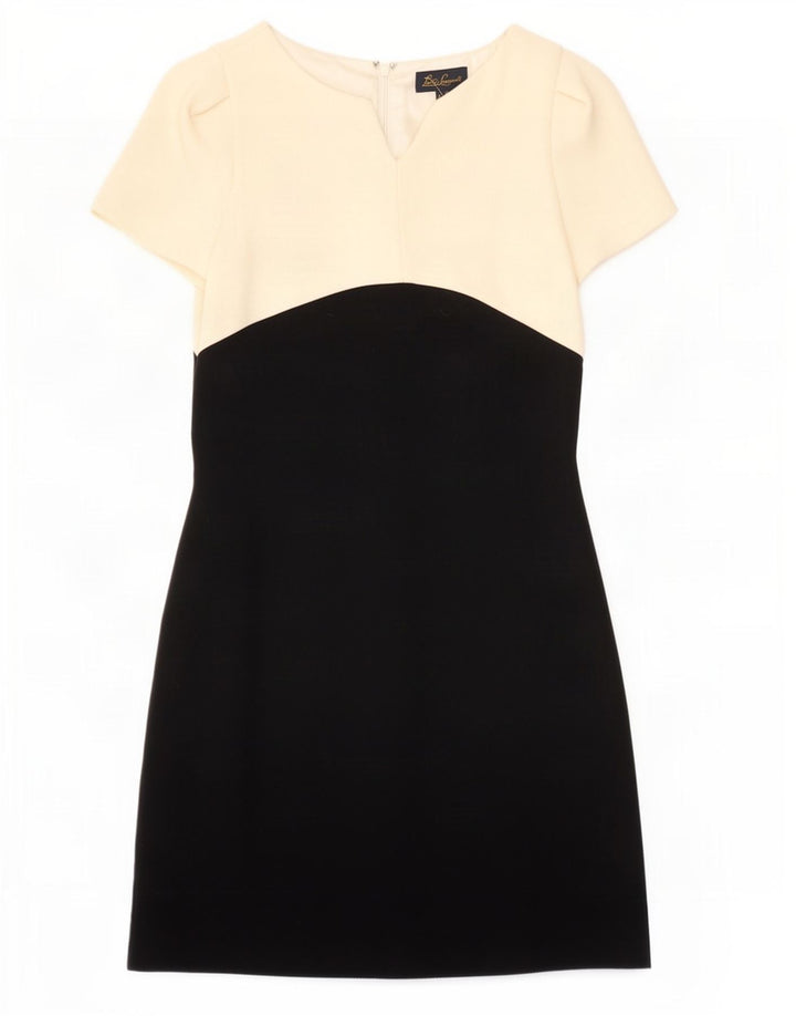 Vestido bainha feminino Luisa Spagnoli IT 44 médio branco colorblock lã