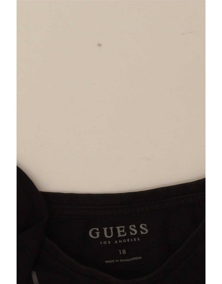 Top gráfico Guess Boys manga comprida 15-16 anos preto