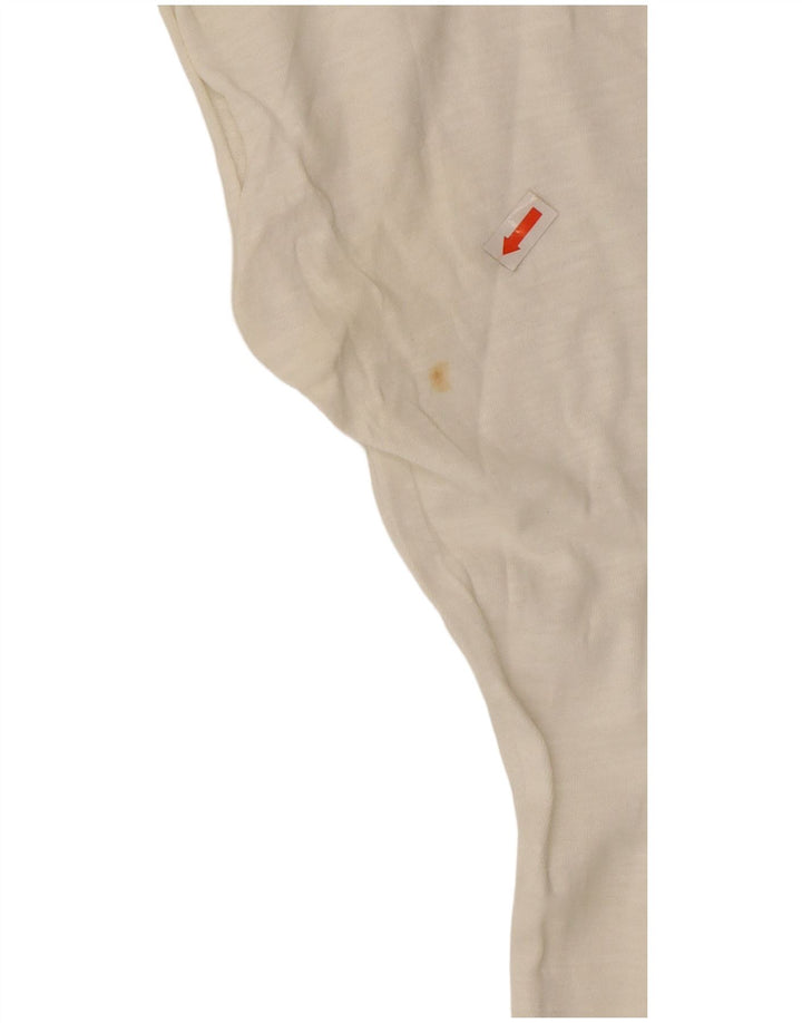 Camiseta feminina TOMMY HILFIGER com estampa grande grande Reino Unido 10 pequena branca