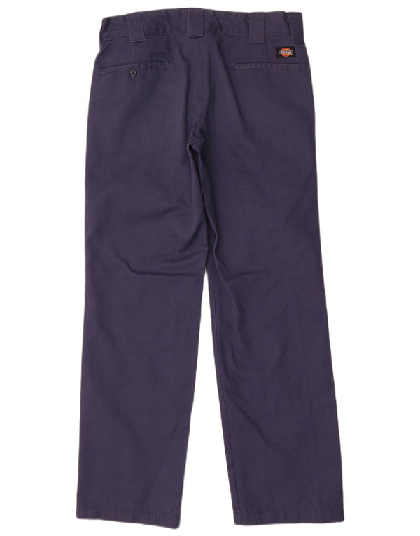 Calça Chino Masculina Slim Straight Dickies W32 L32 Poliéster Azul Marinho