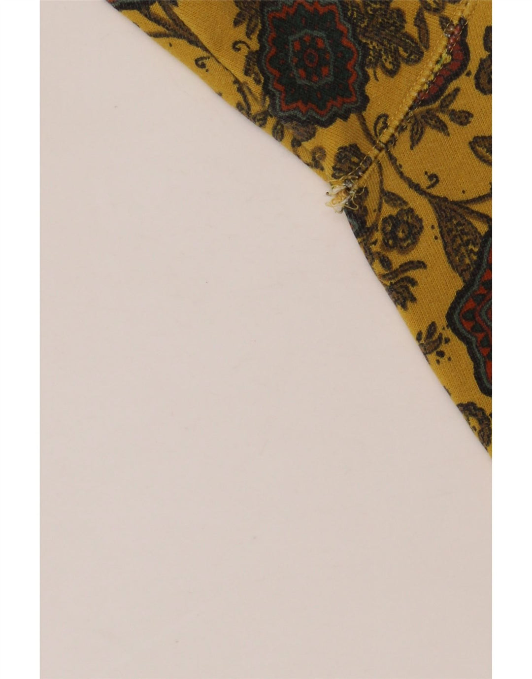PATRIZIA DINI moletom feminino jumper UK 14 médio amarelo floral