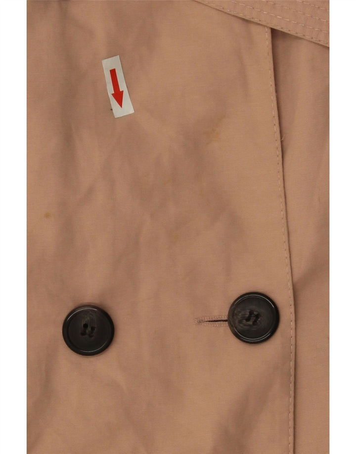 Trench Coat feminino Marks & Spencer Reino Unido 10 pequeno algodão rosa