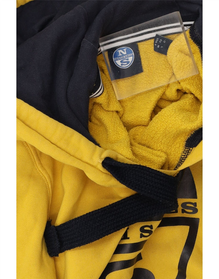 North Sails moletom com capuz masculino gráfico médio algodão amarelo