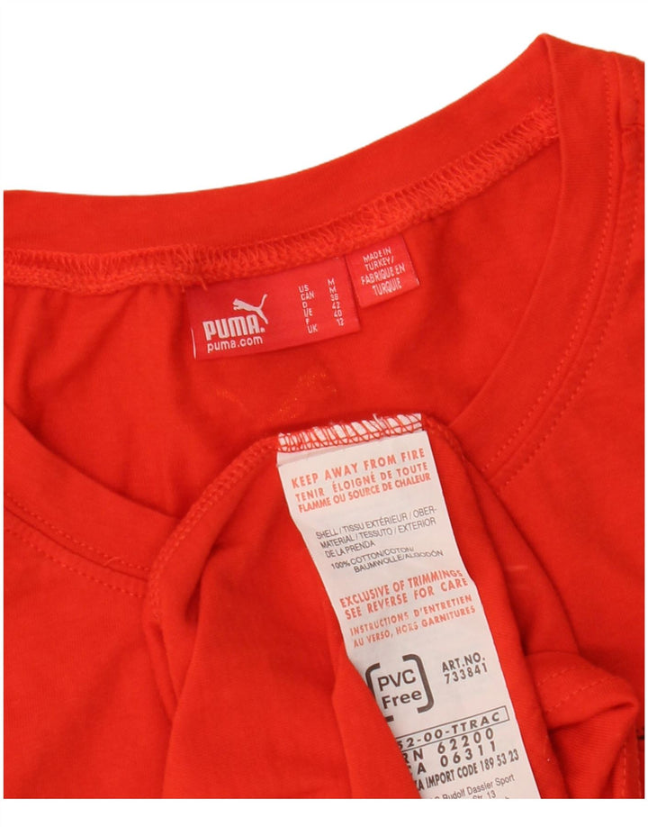 Camiseta feminina PUMA Espana Graphic UK 12 algodão vermelho médio