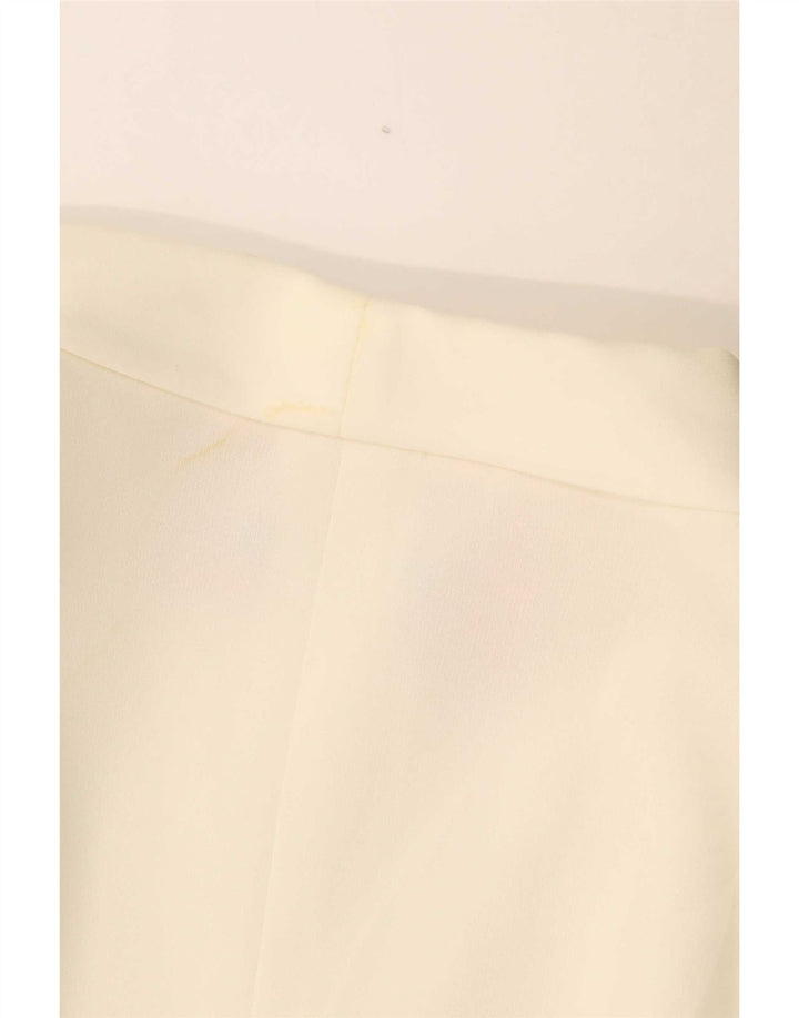 Jaqueta blazer feminina Marella com 1 botão Reino Unido 14 grande triacetato branco