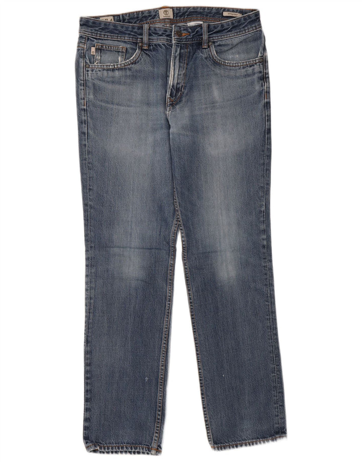 Calça jeans reta masculina TIMBERLAND W34 L31 algodão azul