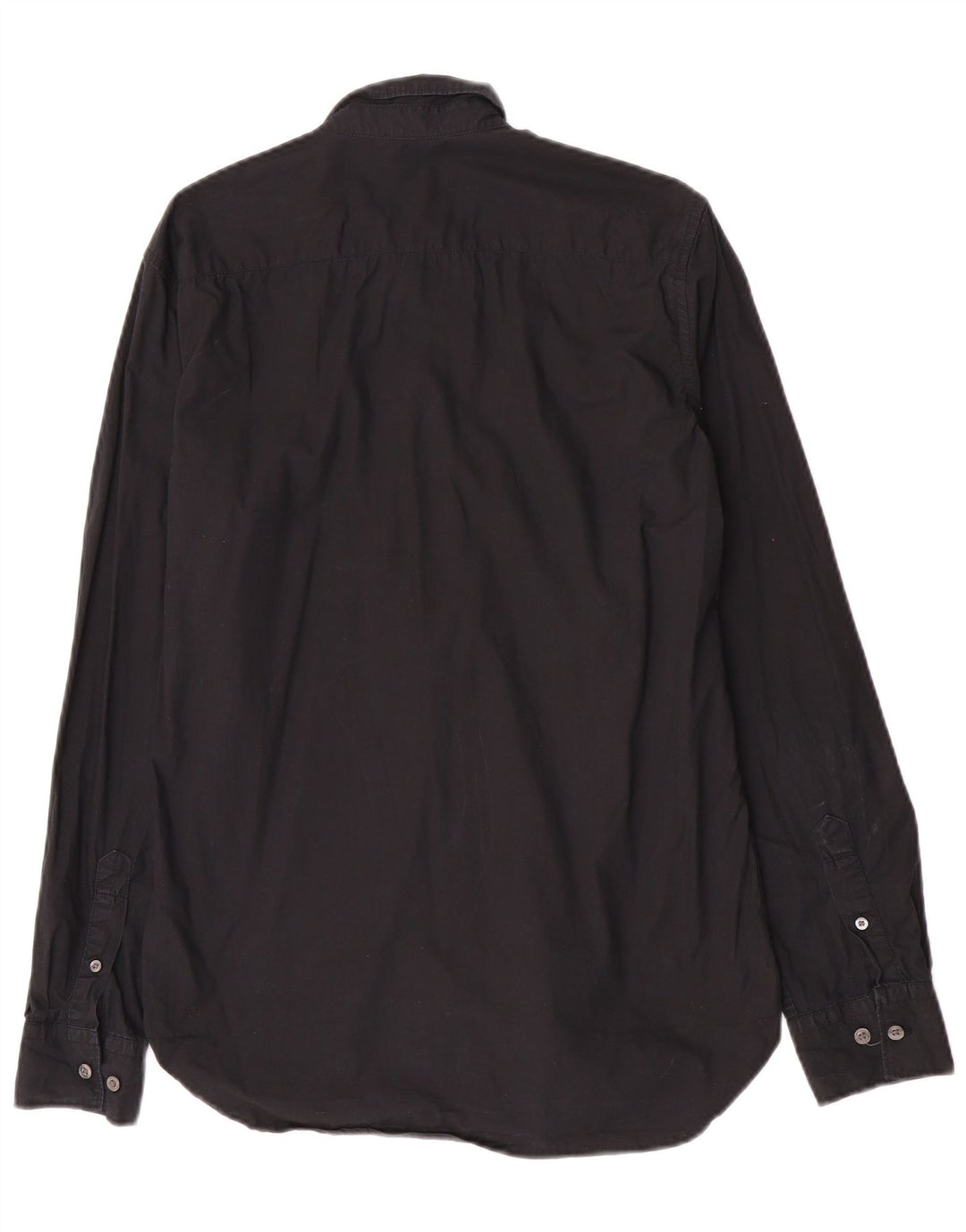 Camisa masculina French Connection pequena de algodão preto