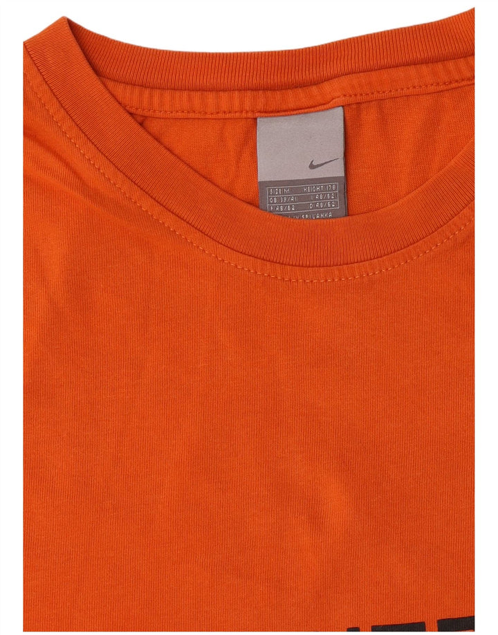 Camiseta Nike Masculina Graphic Top UK 39/41 Médio Laranja