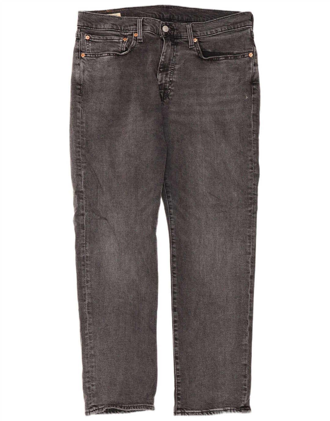 Calça jeans masculina Levi's 514 Straight W34 L30 cinza algodão