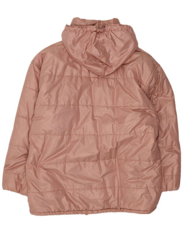 Belfe & Jaqueta feminina acolchoada com capuz grande IT 46 poliéster rosa grande
