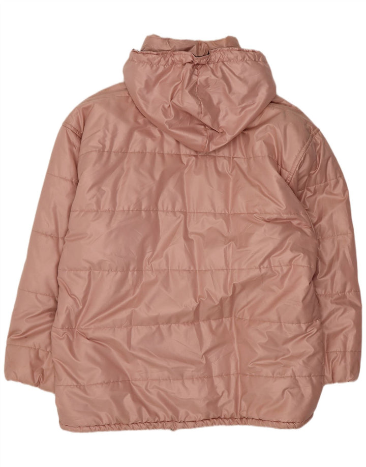 Belfe & Jaqueta feminina acolchoada com capuz grande IT 46 poliéster rosa grande
