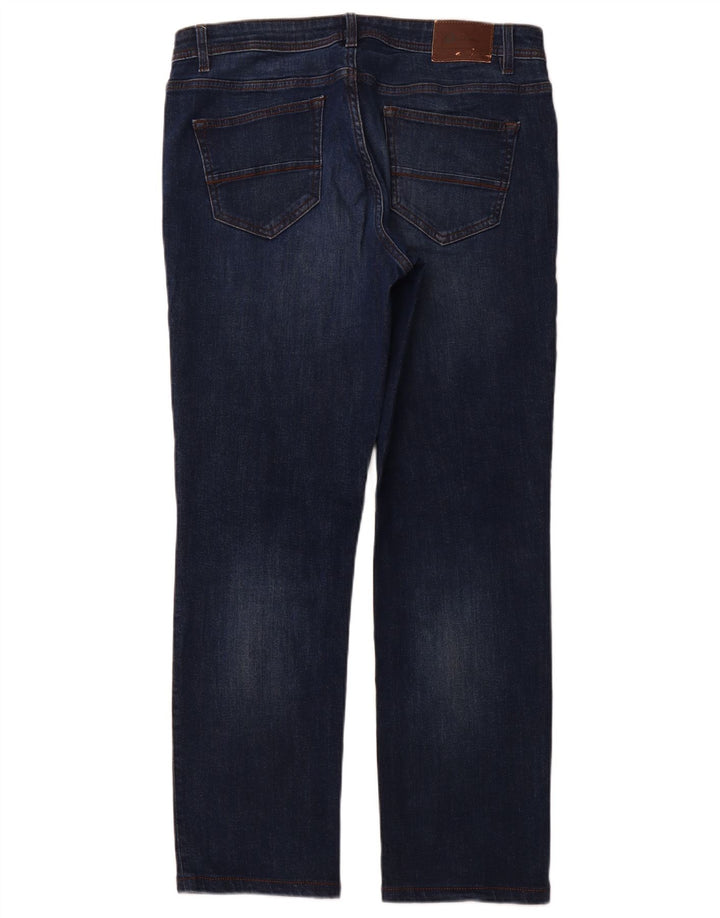 Calça jeans reta masculina DACK'S IT 50 grande W34 L31 algodão azul marinho