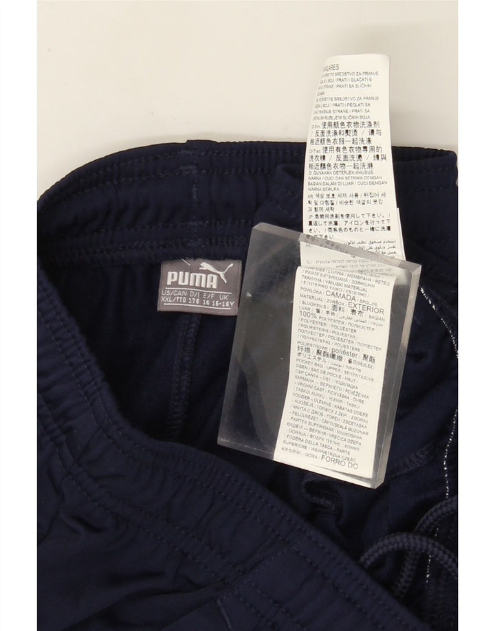 Calças de treino Puma menino 15-16 anos azul marinho poliéster