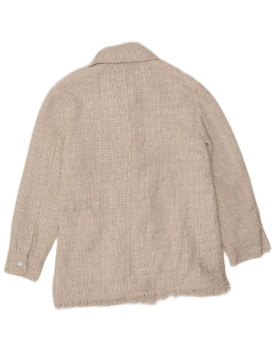 Jaqueta bomber feminina 7 FOR ALL MANKIND UK 12 poliéster branco médio