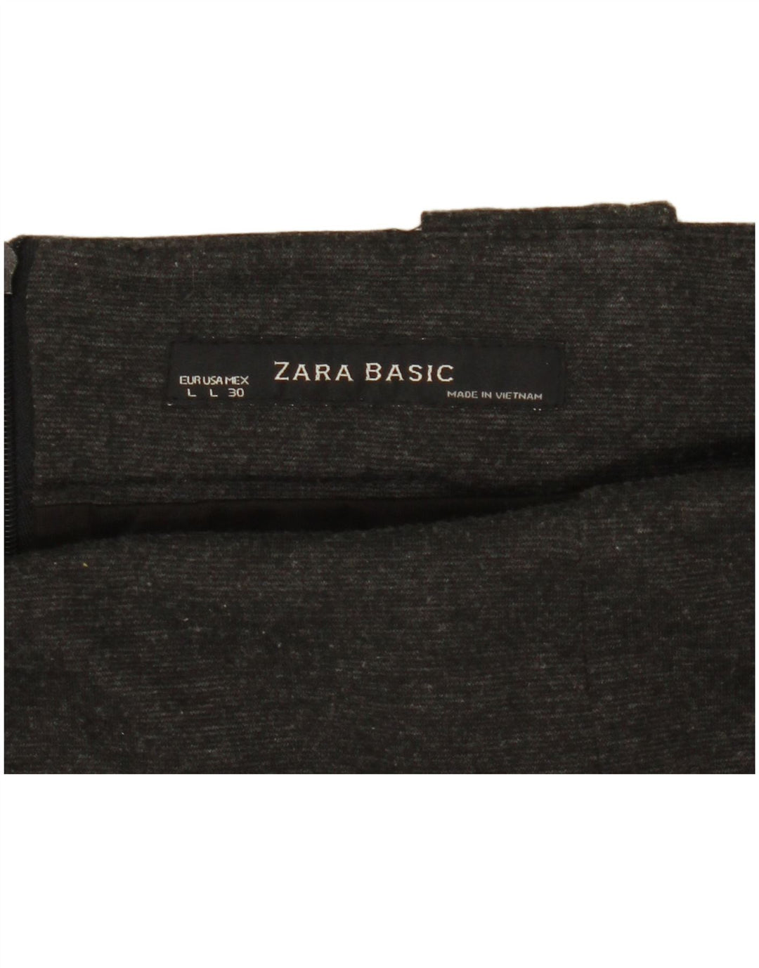 Zara Saia lápis feminina grande W30 cinza manchada