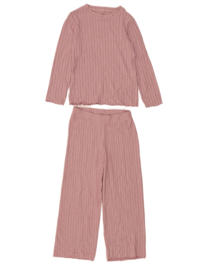 Conjunto de 2 peças Marks & Spencer Girls 5-6 anos viscose rosa