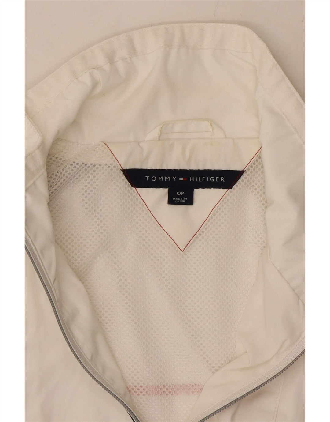 Jaqueta feminina TOMMY HILFIGER com agasalho gráfico Reino Unido 10 pequeno branco
