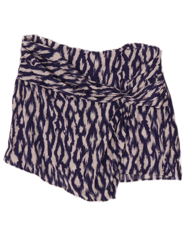 Zara Womens Skort Grande W30 Roxo Ikat Viscose