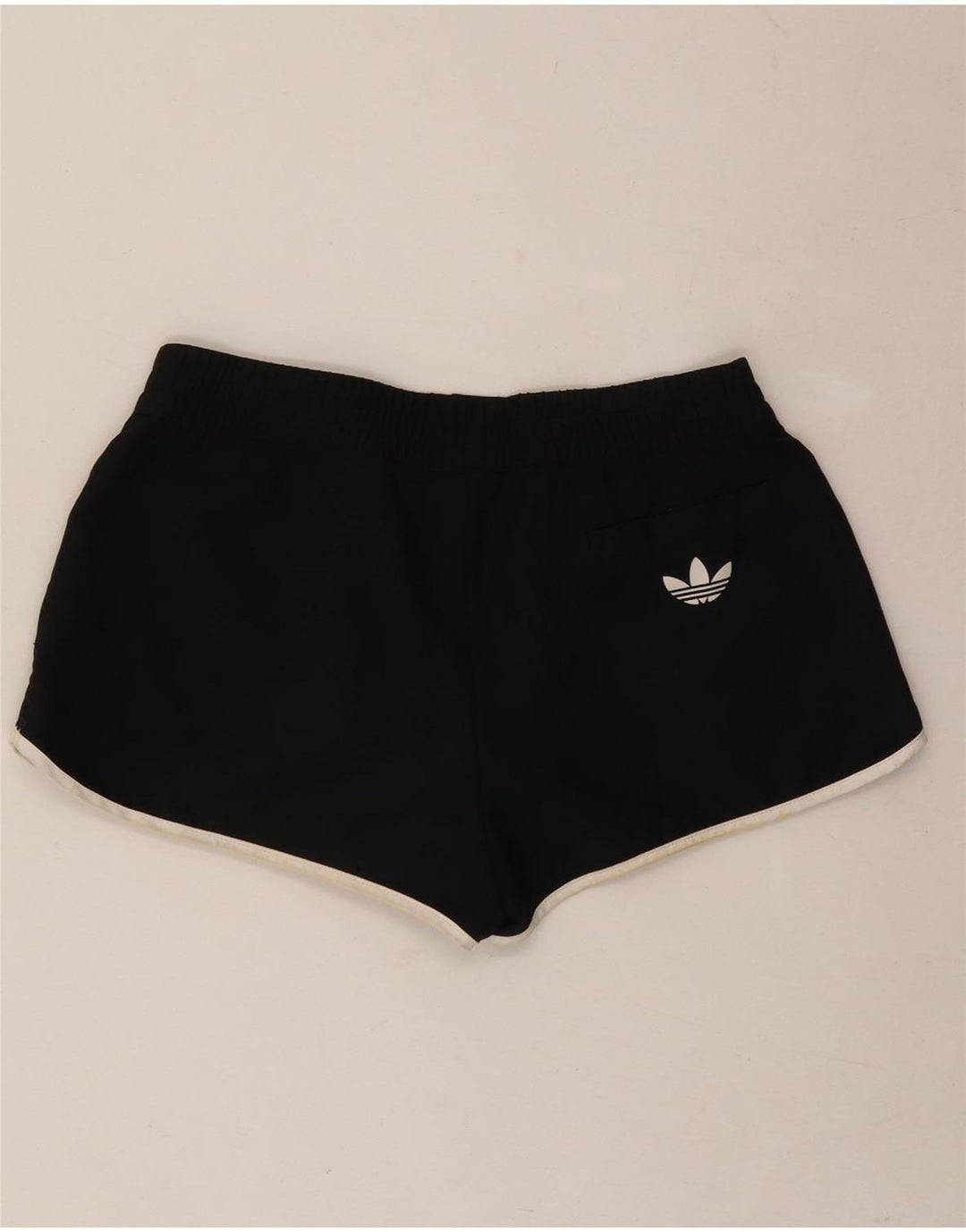 Shorts esportivos femininos Adidas IT 42 poliéster preto médio