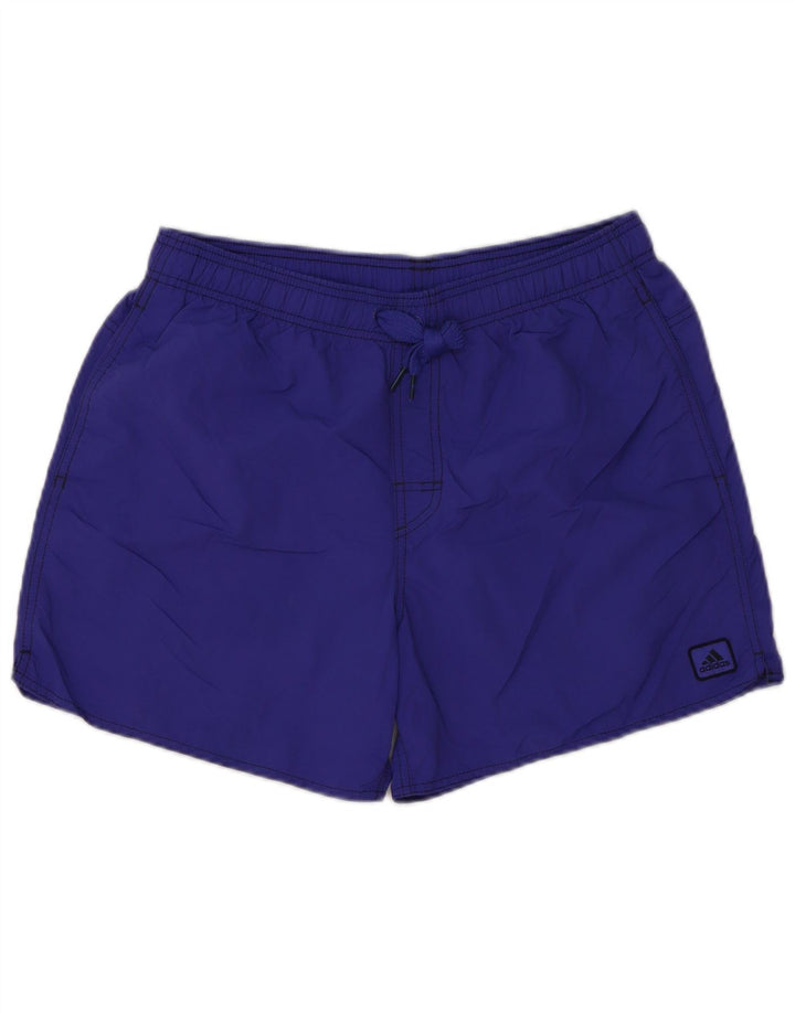 Shorts de natação masculino Adidas médio roxo poliéster