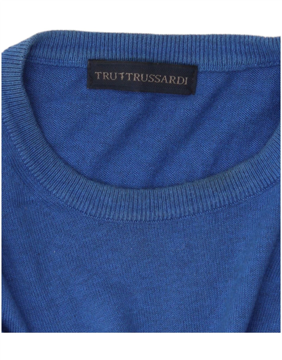 Suéter masculino Trussardi com gola redonda XL azul