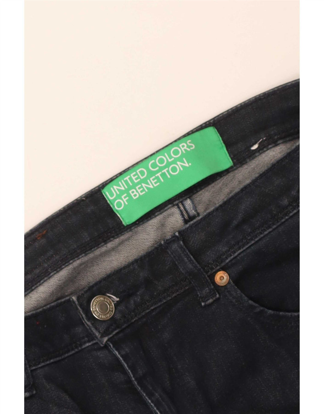 Calça Jeans Bootcut Feminina Benetton W30 L34 Azul Marinho