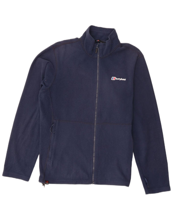 Jaqueta de lã masculina Berghaus UK 40 grande poliéster azul marinho