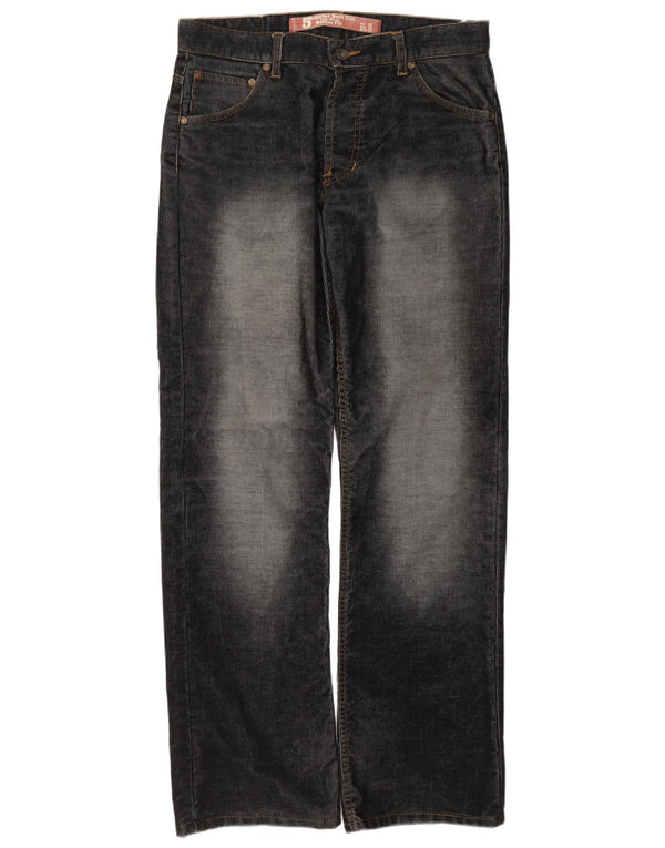 Calça casual masculina Zara cintura baixa bootcut UE 42 grande W32 L34 preta
