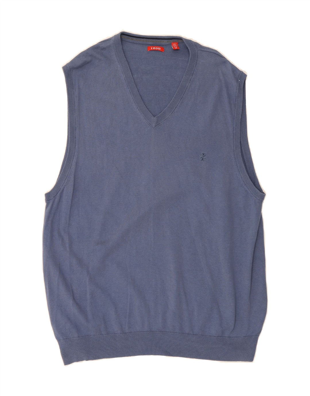 IZOD Mens Vest Tank Top XL Navy Blue Cotton Vintage Izod and Second-Hand Izod from Messina Hembry 