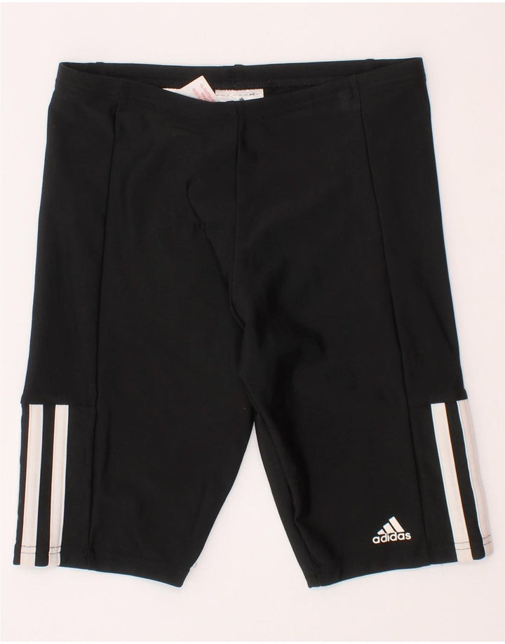 Shorts esportivos femininos Adidas 9-10 anos poliéster preto