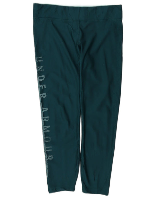 Under Armour Womens Compression Capri Leggings Reino Unido 14 Grande Verde