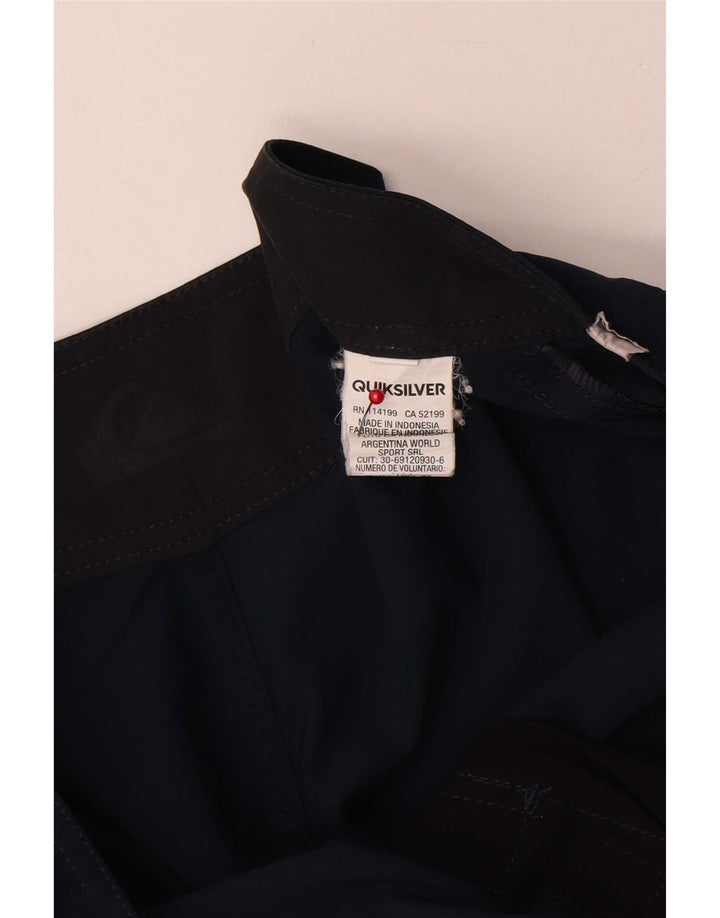 Shorts de natação masculino Quiksilver grande poliéster azul marinho