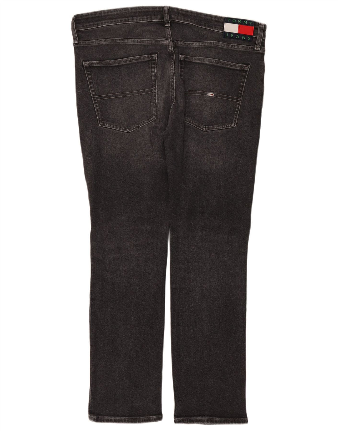 Tommy Hilfiger Masculino Slim Jeans W38 L32 Cinza Algodão