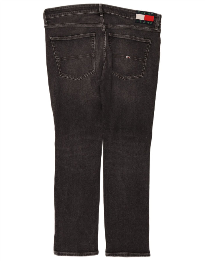 Tommy Hilfiger Masculino Slim Jeans W38 L32 Cinza Algodão