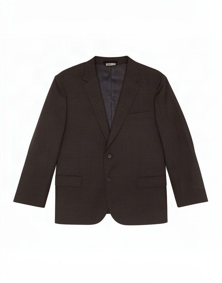 Jaqueta blazer masculina de 2 botões Marks & Spencer Reino Unido 46 XL preto poliéster