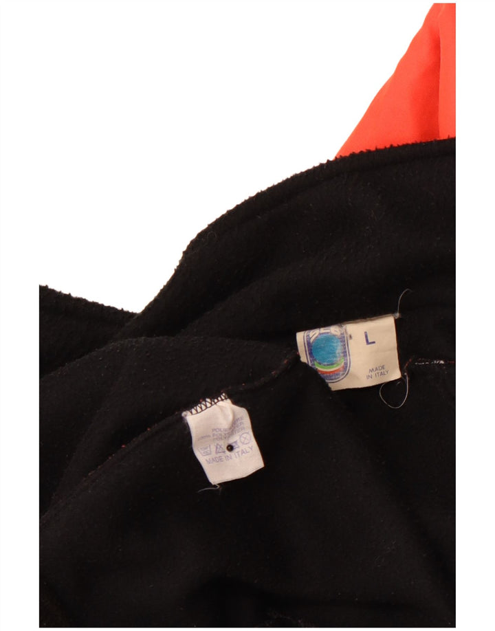 Jaqueta bomber masculina VINTAGE UK 40 poliéster grande laranja Colourblock