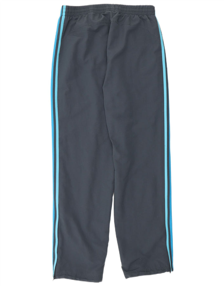 Calça de treino masculina Adidas cinza médio poliéster esportivo