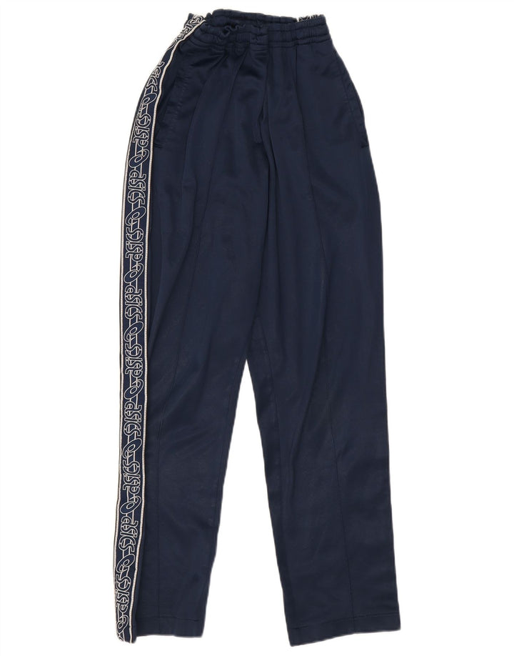 Calça de treino masculina Asics Graphic pequena azul marinho