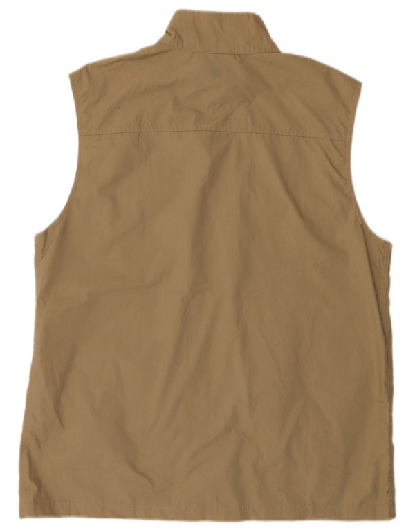Mountain Warehouse Mens Utility Gilet UK 40 Poliéster Bege Grande