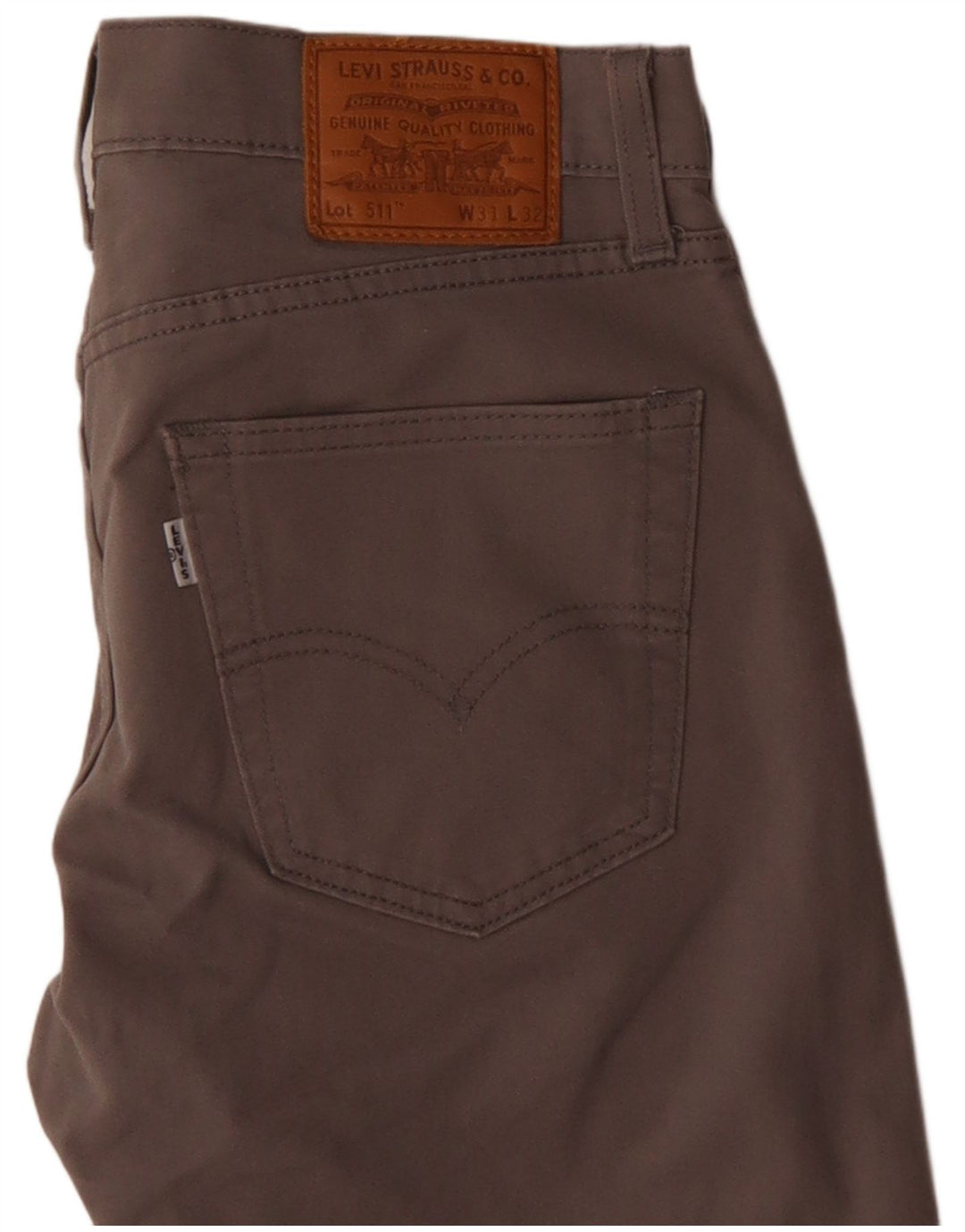 Calça Levi's Masculina 511 Slim Casual W31 L32 Cinza Algodão