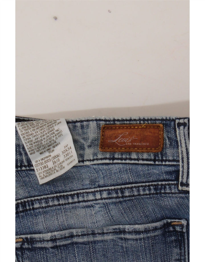 LEVI'S Womens Demi Curve Straight Jeans W30 L29 Blue Cotton Vintage Levi's and Second-Hand Levi's from Messina Hembry 