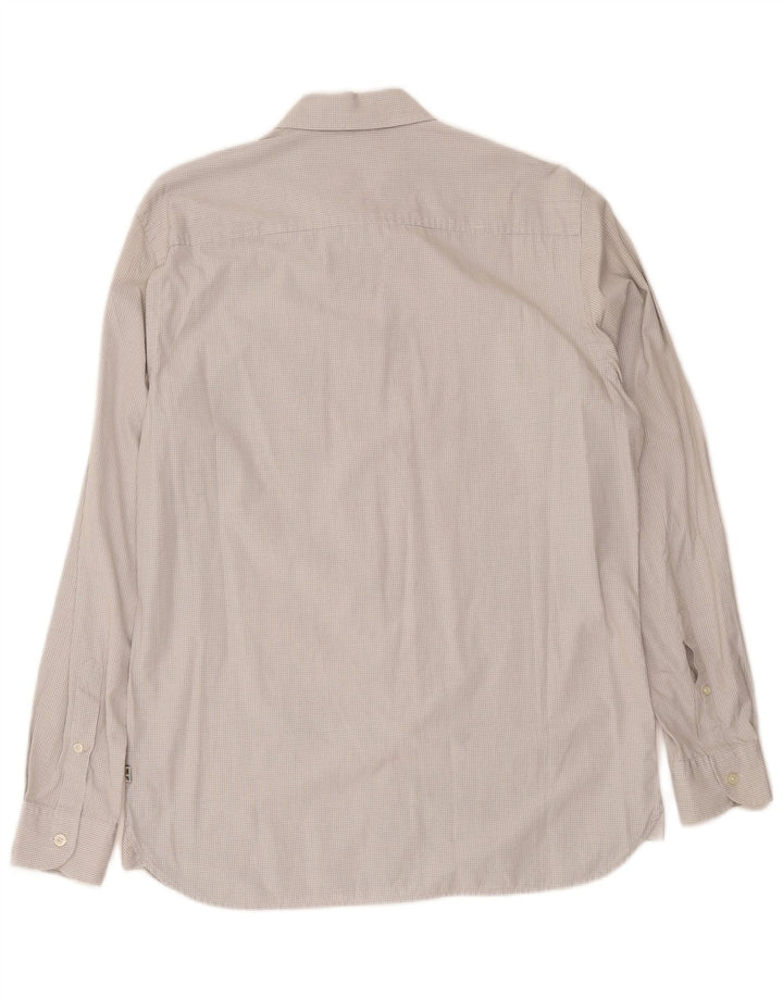 Camisa masculina Timberland Regular Fit cinza médio xadrez