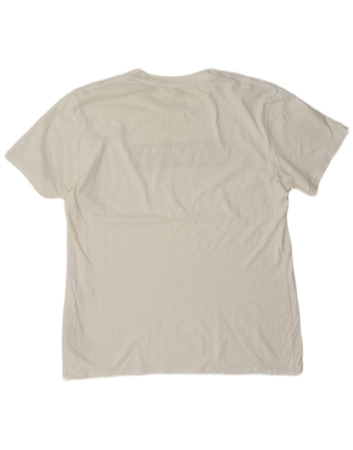 Camiseta gráfica masculina Levi's Top médio algodão branco