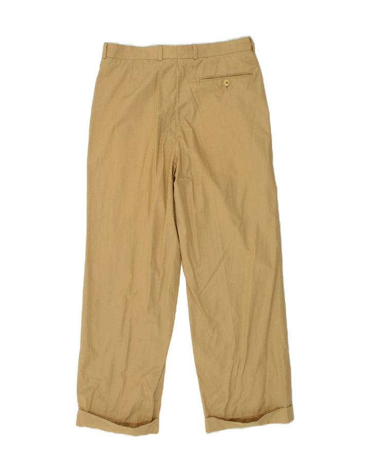PIATTELLI Womens Pegged Suit Trousers IT 46 Large W30 L27  Beige Cotton Vintage Piattelli and Second-Hand Piattelli from Messina Hembry 