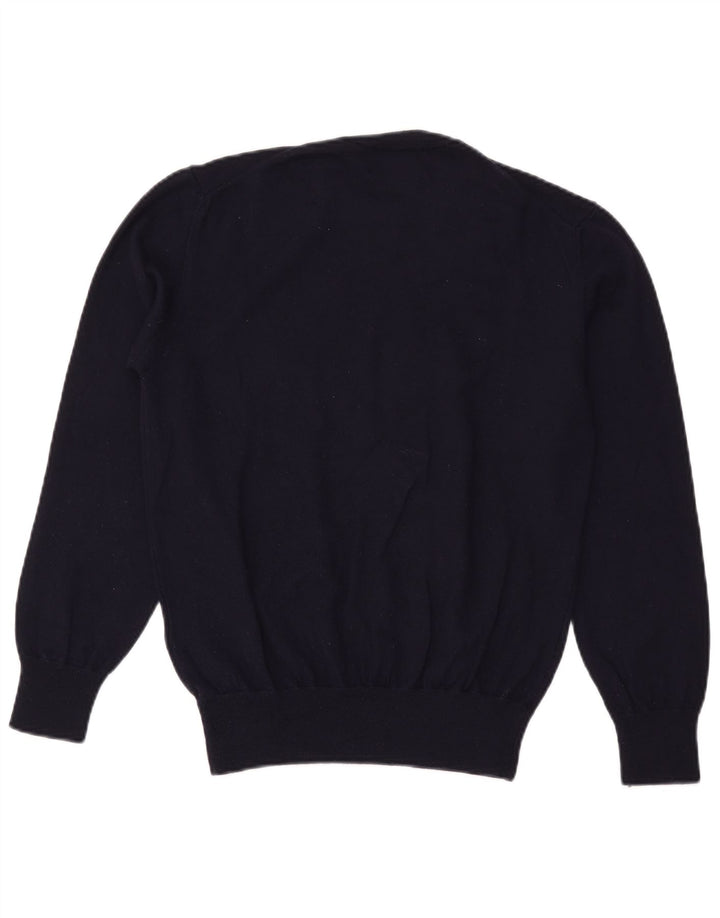 Suéter masculino Refrigiwear com gola redonda XL de lã azul marinho