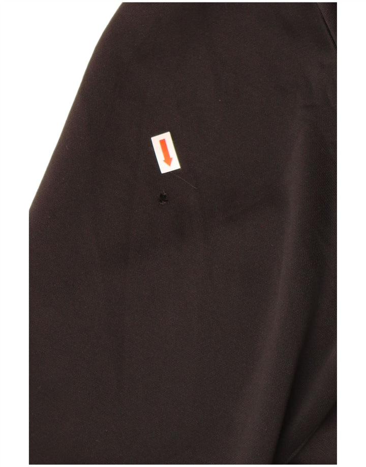 ADIDAS Mens Tracksuit Top Jacket Grande Preto Colourblock Poliéster