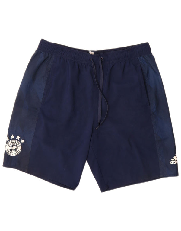 Adidas Mens FC Bayern Munchen Sport Shorts Grande Azul Marinho Colorblock