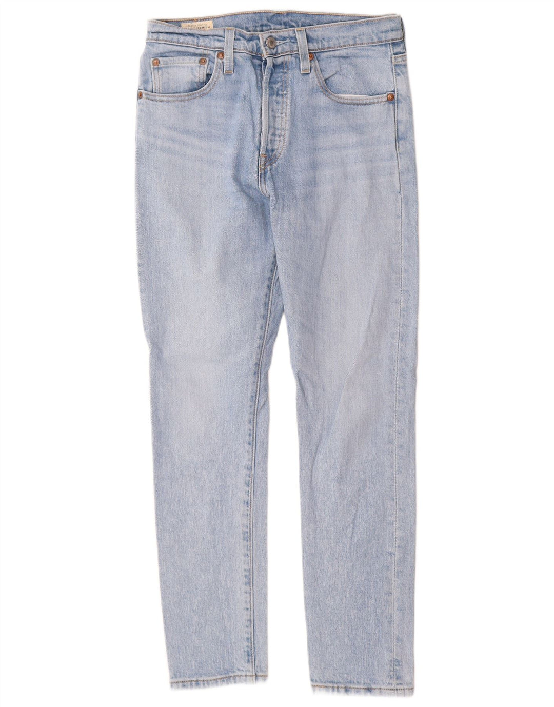 Calça jeans feminina Levi's 501 Straight W27 L28 azul algodão