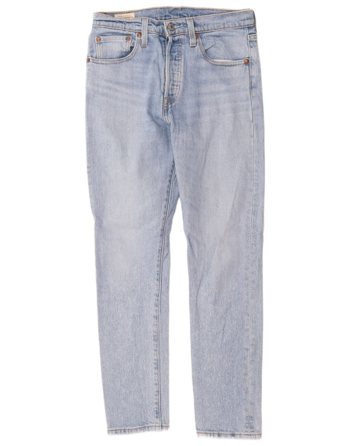 Calça jeans feminina Levi's 501 Straight W27 L28 azul algodão